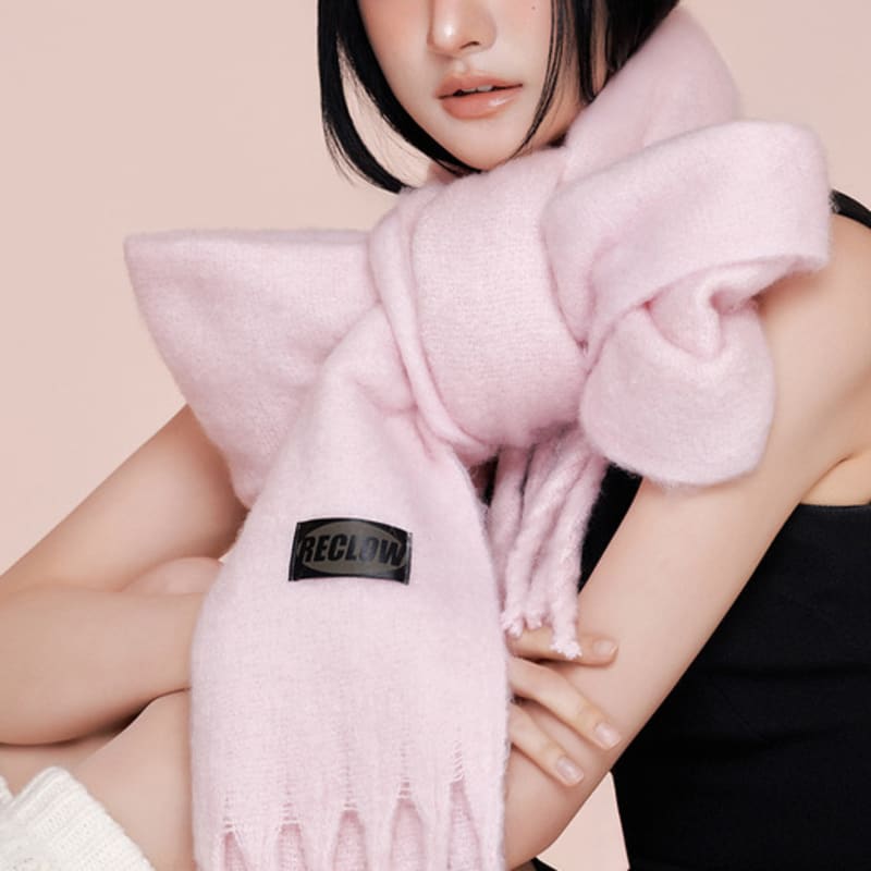 

RECLOW A COMMA Pastel Pink Muffler FREE