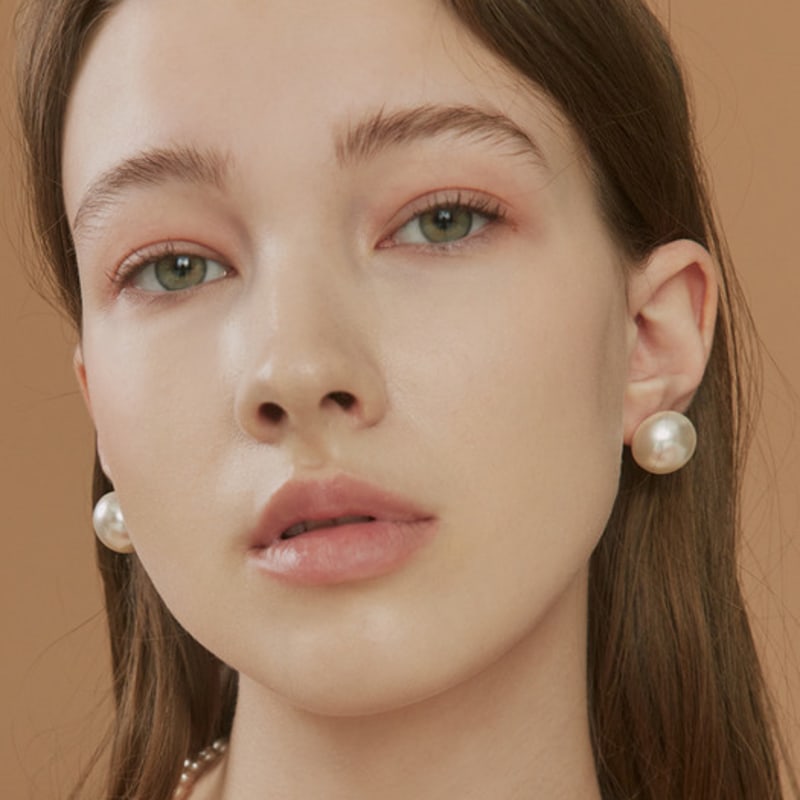 

Hei PUMPKIN PEARL EARRING 16mm