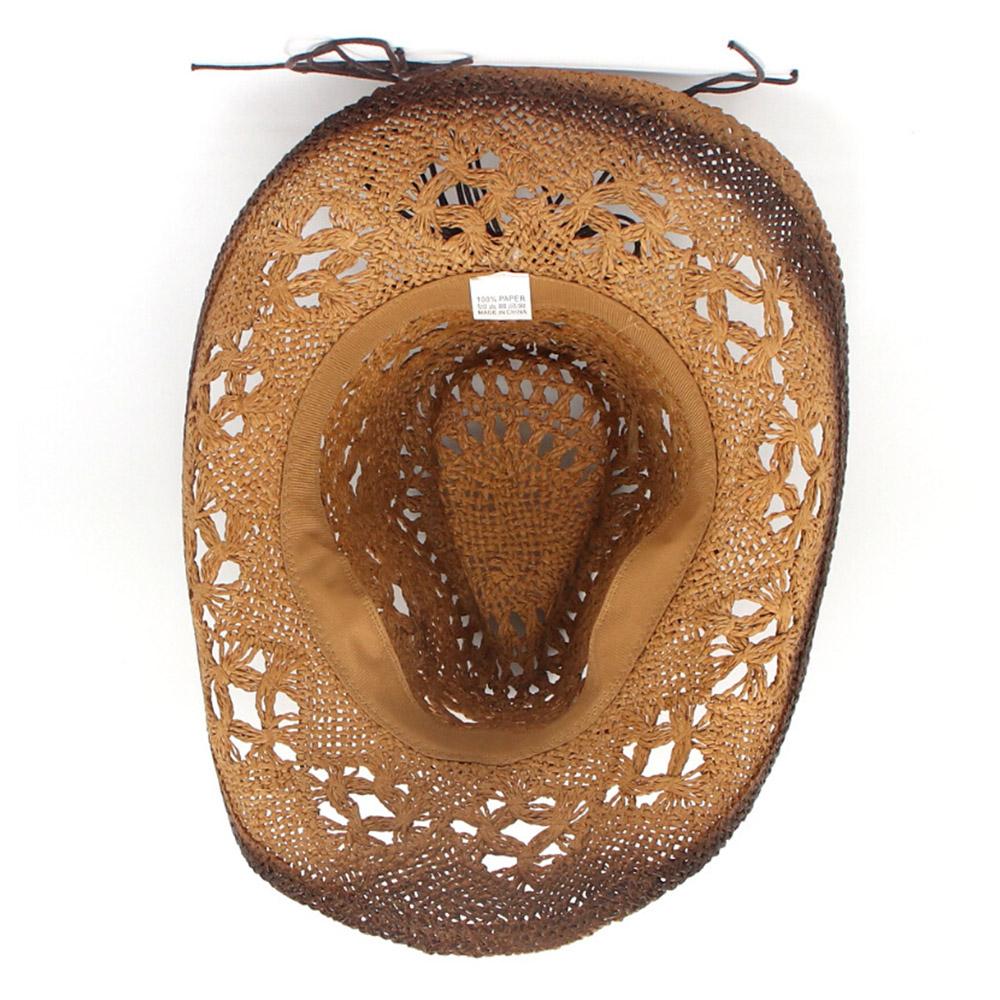 with Vintage Decorative Bands Beach Sun Hat Wide Brim Western Cowgirl Hat Cowboy Hat for Holiday