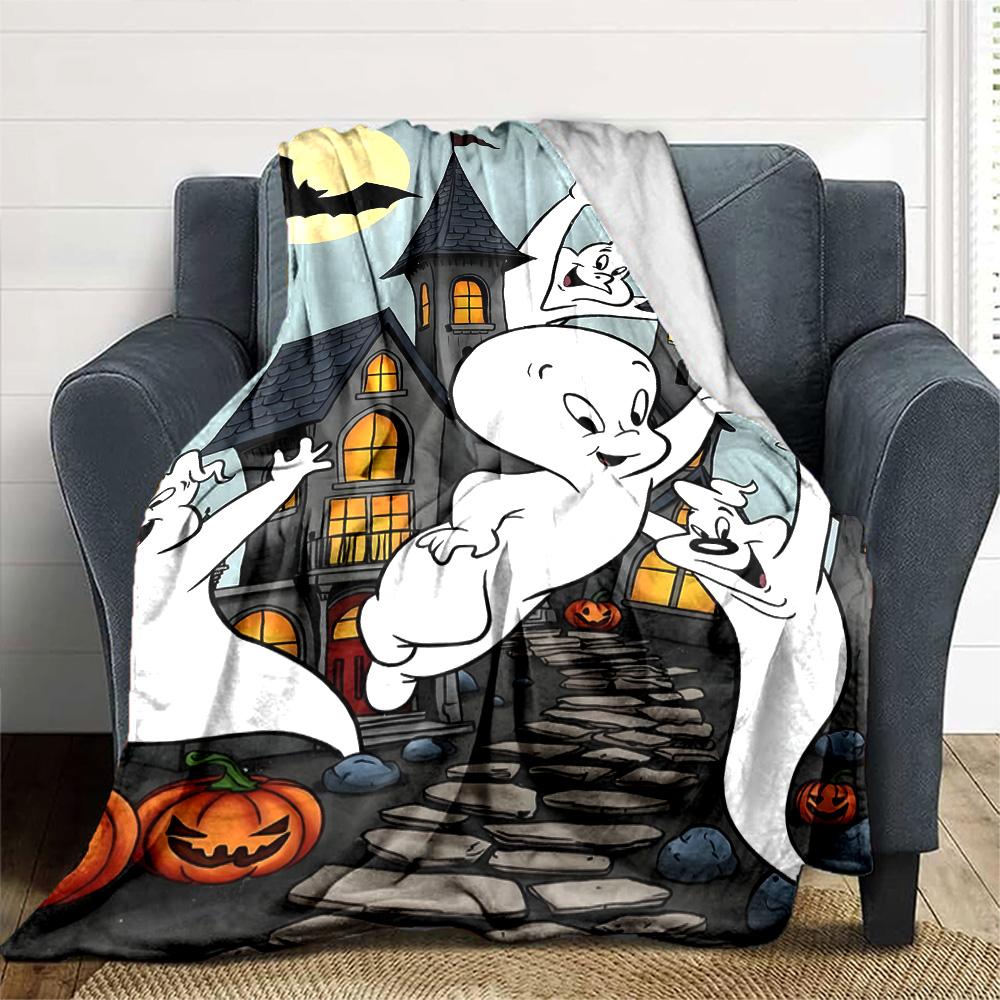 1pc Casper1 Blanket, Gift, for Men and Women, Soft Blanket, Good for Sofa Bed Couch Travel, Lightweight Flannel Blanket