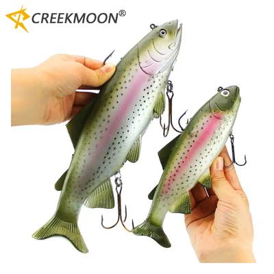 20cm 30cm Trout Lead Head PVC Fishing Lures Swimming T Tail Silicone Lead Soft Lures Artificial Baits Swimbait Wobblers