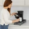 Metall Kaffeekapsel Ausstellungsständer Schwarz Anti-Rutsch Kaffeekapselhalter Schubladen Ausziehbarer Kaffeekapselhalter Café Shop