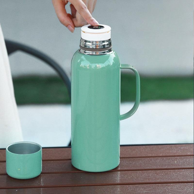 Outdoor 316 Stainless Steel Locking Oil Spray Teapot Portable Car Mountain Climbing Insulation Kettle Travel Simple Handle Kettle