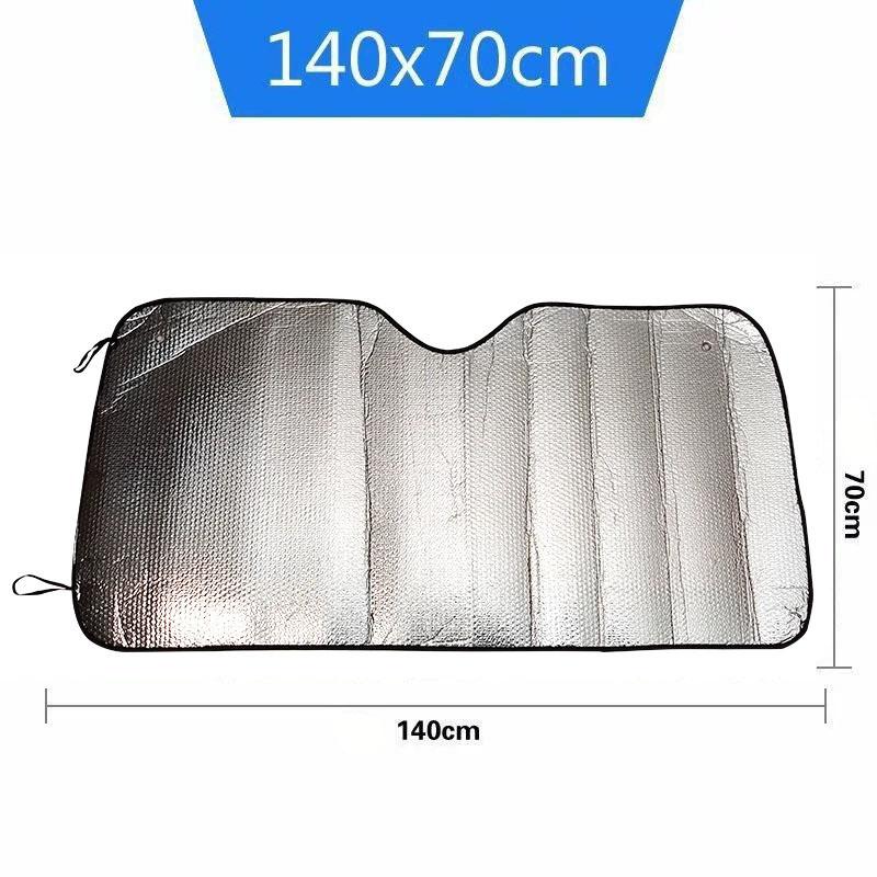 Foldable Universal 140x70CM Car Windscreen Sunshade Cover Sun UV Protection Lightable Sun Visor Covers Car Windscreen Sun Shade