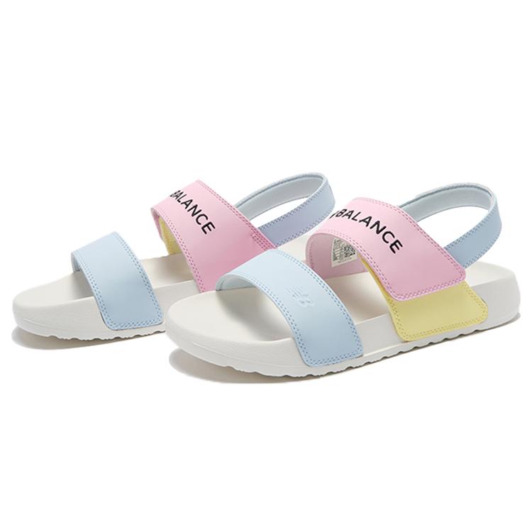New Balance Sports Sandals Blue / Pink / Yellow (Unisex) One-Strap Sandals SUFNCLAT