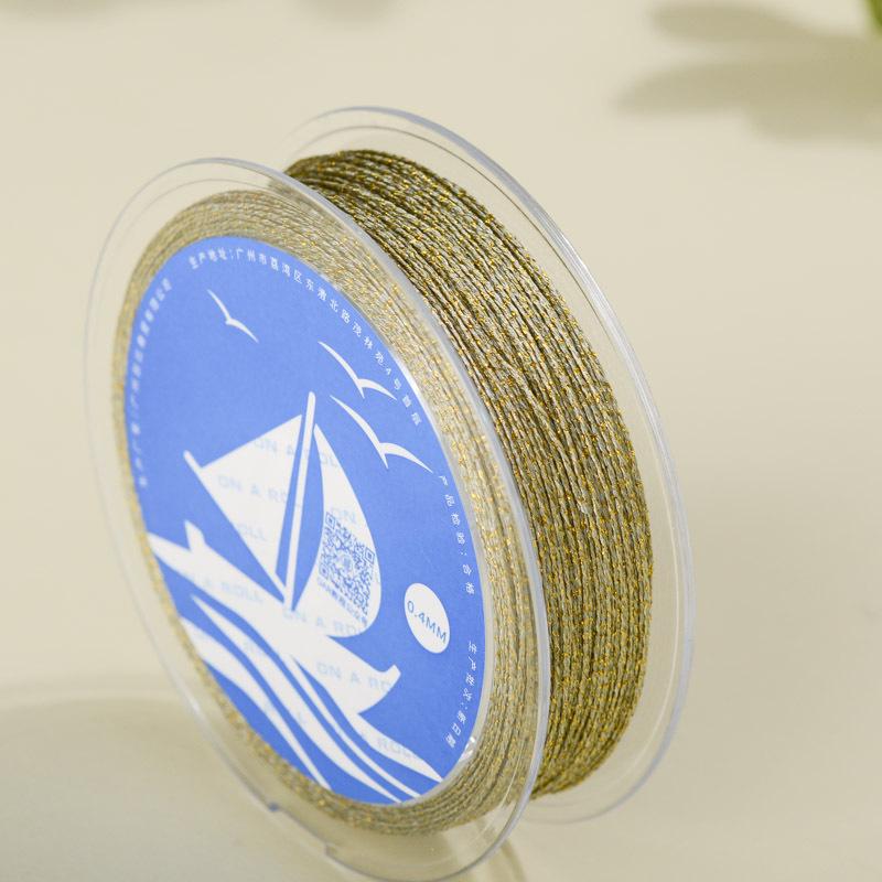 Gold/Silver Thread DIY Hand-Woven Braided Rope Bracelet Kit