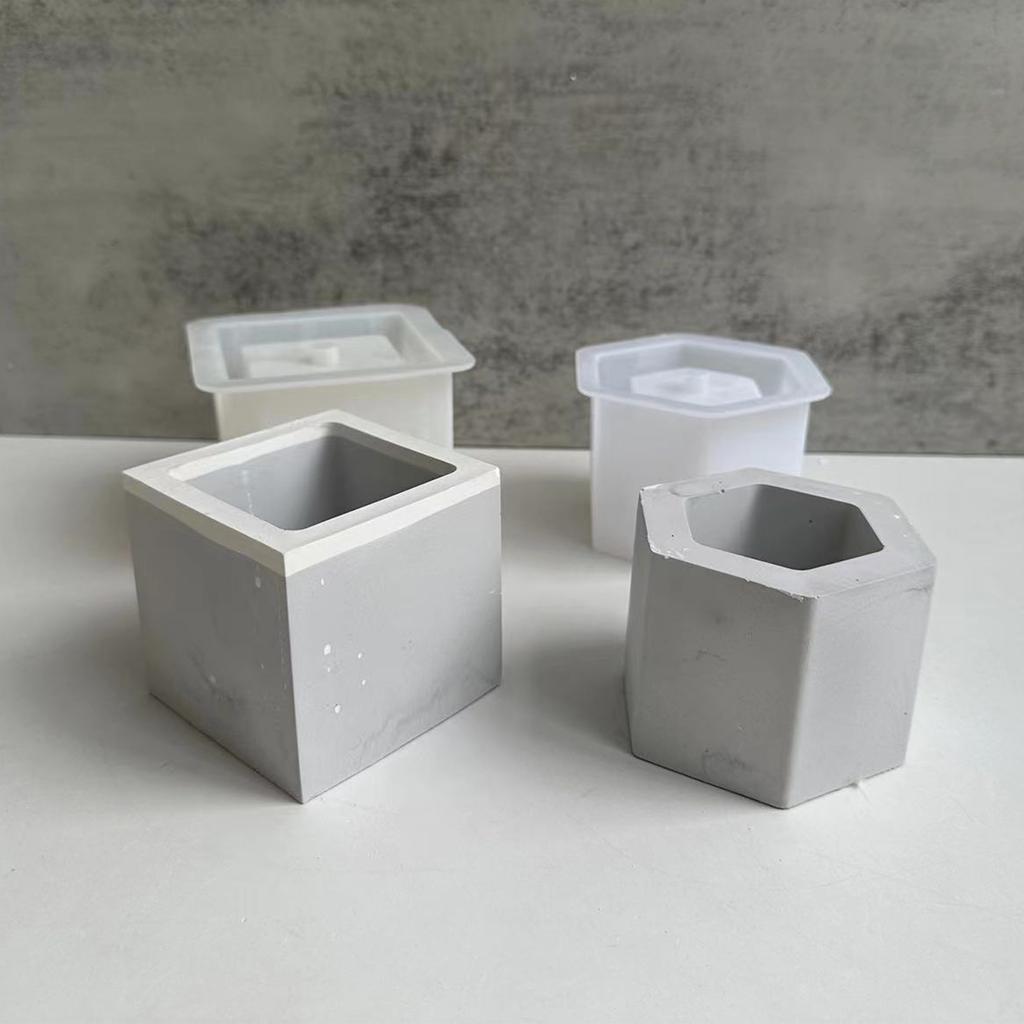 Easy to Use Square Silicone Mold for Crafting Customizable Flower Pots Suitable for DIY Project and Garden Decor