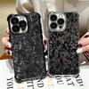 Carbon Fiber Cool Pattern Plating Phone Case For Iphone 16 17 Pro Max Air 16E 14 15 Plus 12 13 Mini Anti-Fall Airabag Cover