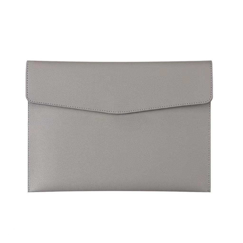 Borsa Grande Capacità A4 in Pelle per Documenti - Cartella Impermeabile e Ispessita con Logo Personalizzato.