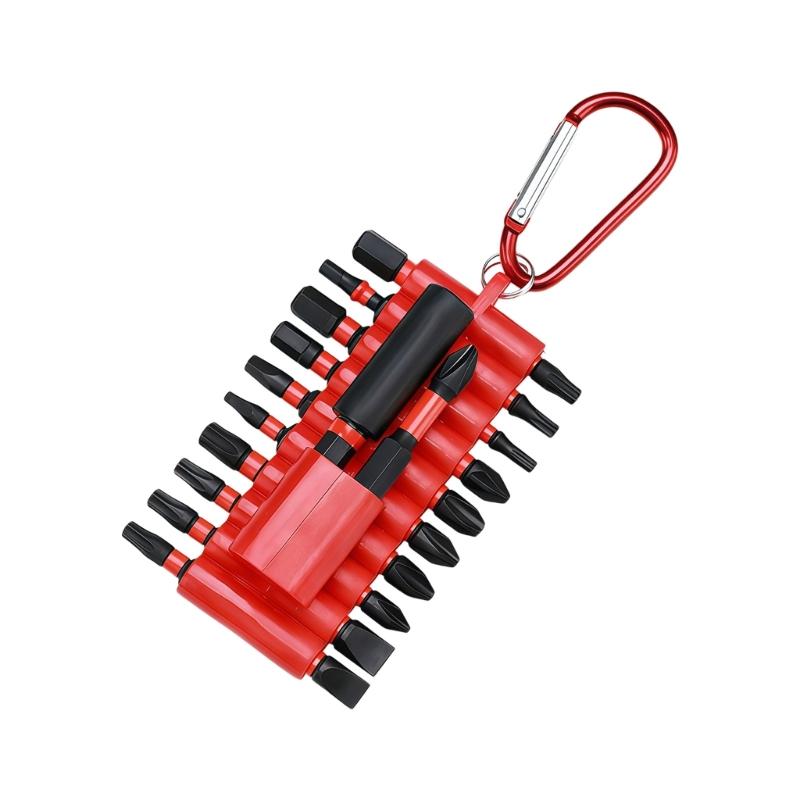 Versatile Premium 22PCS Steel Impact Screwdriver Bits Kit with Antislip Design for Power Tool Home and Vehicle Repair