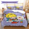 Rainbow Brite Pattern Bedding Quilt Set Quilt Cover Pillowcase Home Decoration Gift (1 * Duvet Cover + 2 * Pillowcase, Without Core)