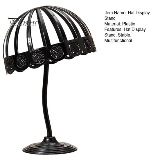 Hat Display for Boutique Stand with Arc Support, Shape Retention Lightweight Plastic Organizer, Wig Hair Salon Desktop Holder Rack Baseball