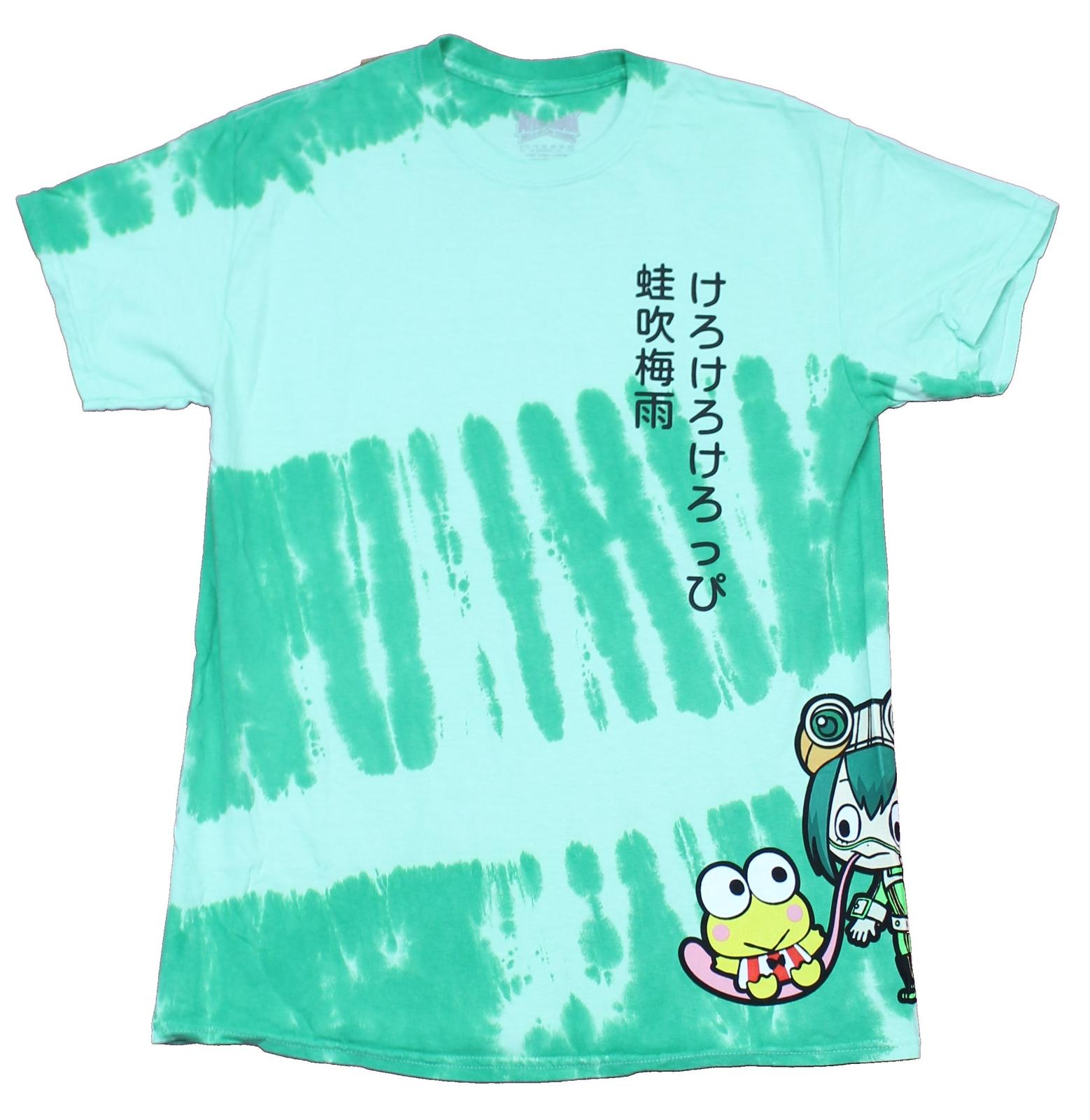My Hero Academia Sanrio Mens T-Shirt - Froppy & Keropi Chibi Side Kanji XXXL