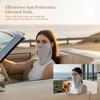 Ice Silk Women Face Mask UV Defense Elegant Neck Cover Lightweight Outdoor Sun Protection for Driving