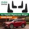 4PCS Car Mud Flaps Splash Guards Mudguards Car Mud Flaps Compatible with Toyota Highlander Kluger 2020 2021 2022 2023