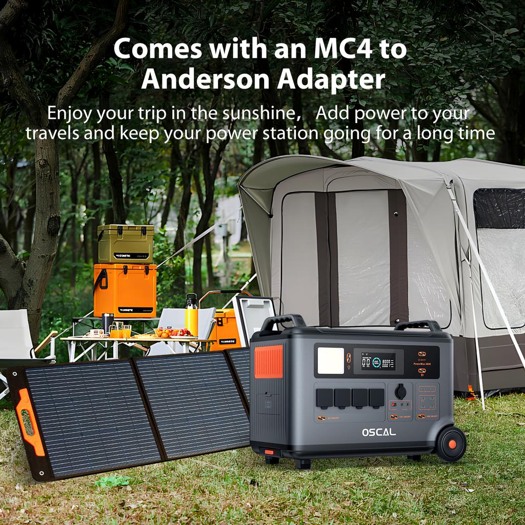 Oscal PM200 PRO Solar Panel Solar Generator Portable Power Station System Green Charging Foldable 200W Universal Panel