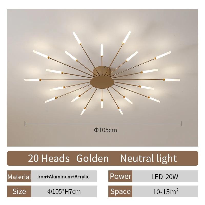 Modern LED Ceiling Lamp Living Room Dining Bedroom Ceiling Chandelier Lights Nordic Design Home Decor Indoor Lighting