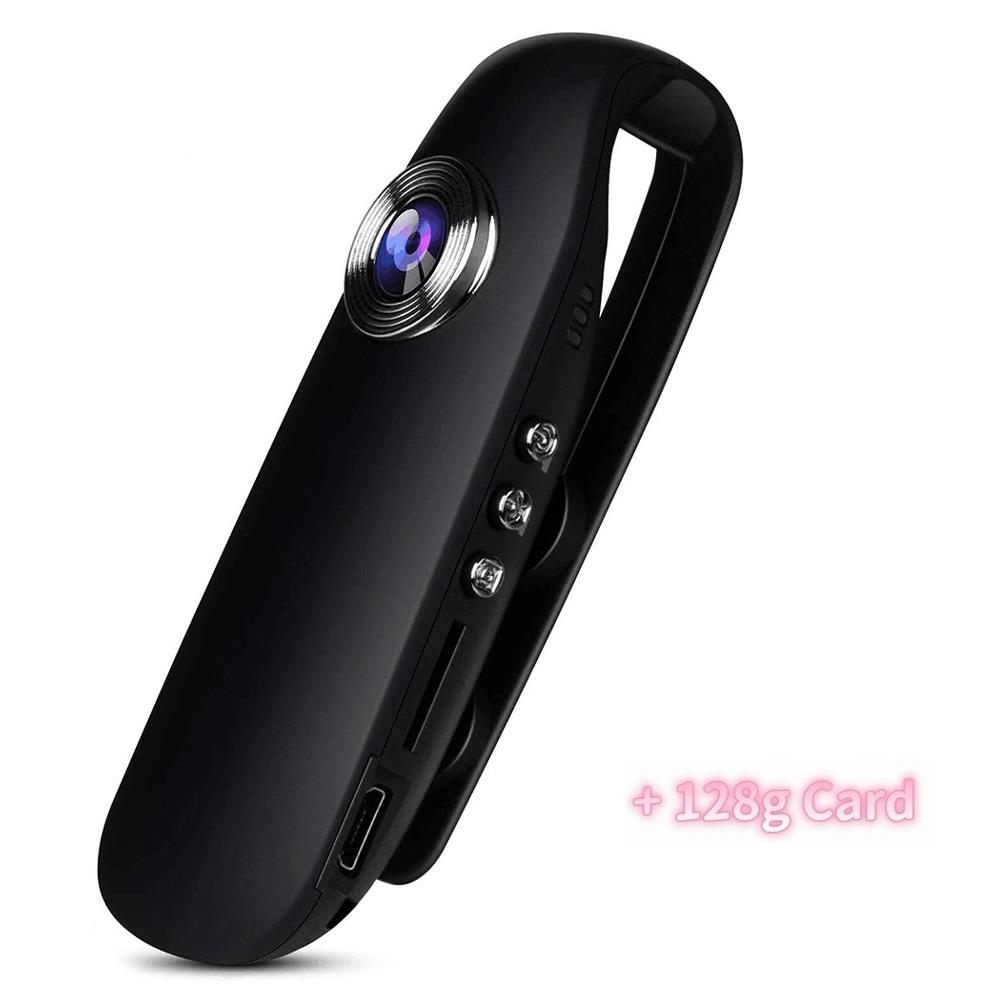 1080P Full HD Cycling Video Recorder with Back Clip Portable Law Enforcement Recorder Motion Activate Loop Recording Camera