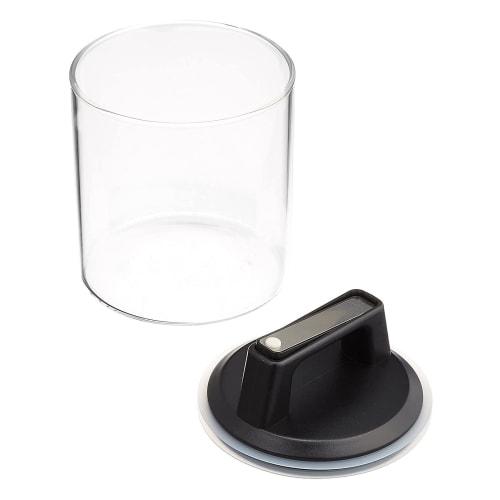 Fujisho Felio Glass Storage Canister, 900cc, with Air Reducer, Regular Size, One-Touch Operation, Airtight, Anti-Oxidation, No Color Transfer, F8745 (