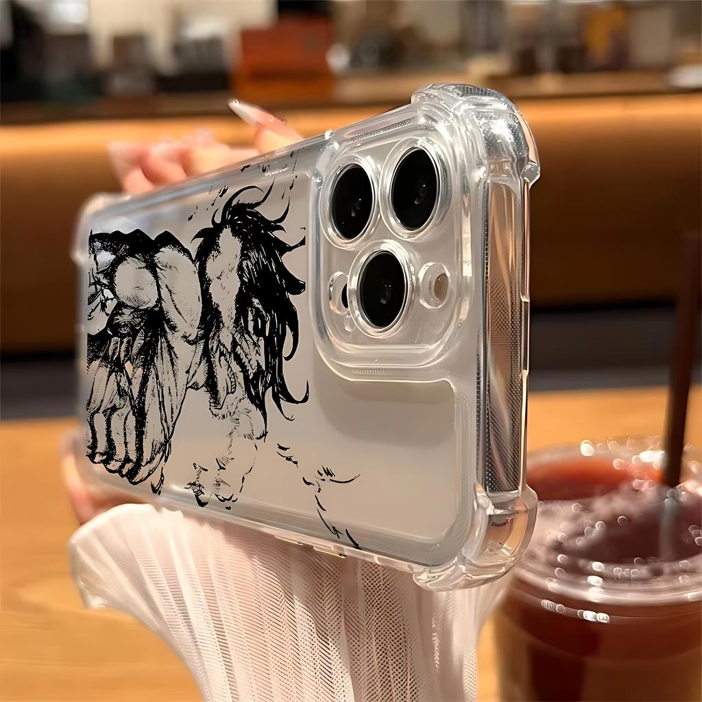 Angriffe Anime On Titans Heißes Handyhülle Für iPhone 17 16e 16 15 14 13 12 11 Mini Air Pro Max X XR 7 8 Plus Anti Transparente Hülle