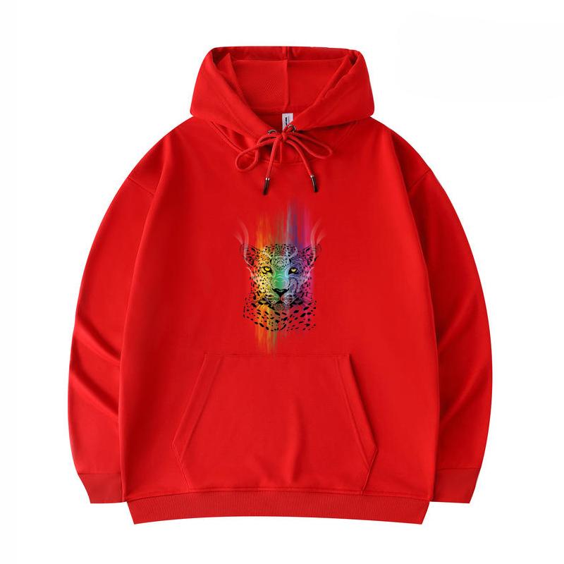 

Men s Hoodies Wild Spirit Print Funny Harajuku Style Twill imitation cotton Hoodies