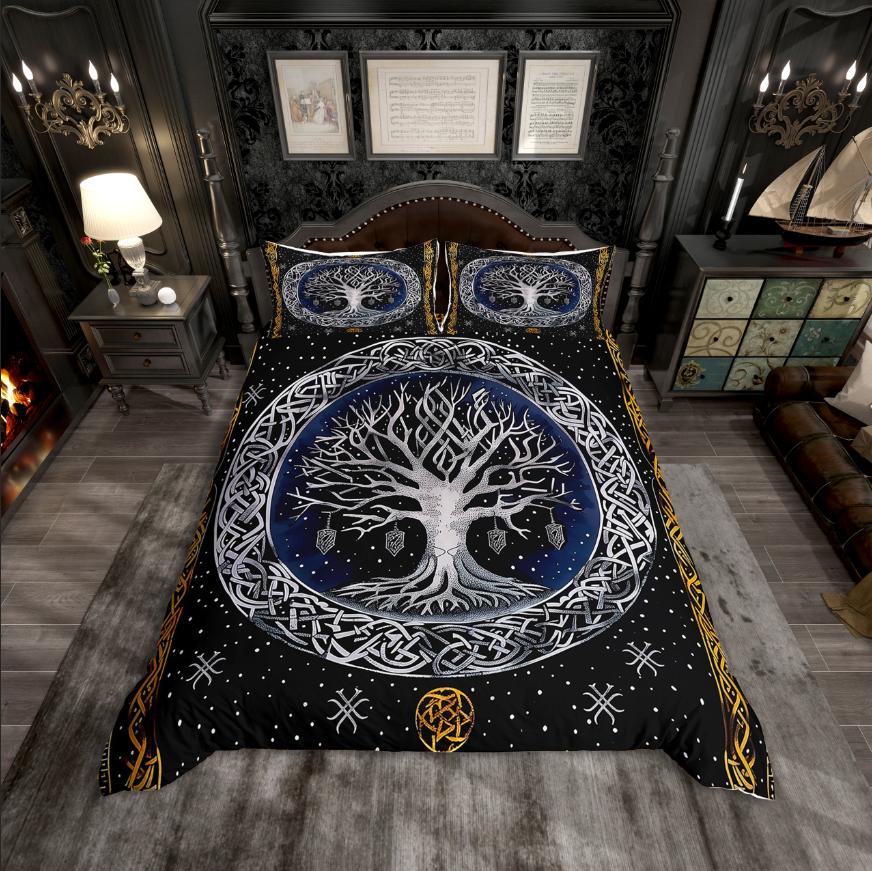 

Comforter Homewish Wild Wolf Jungle Animal Bedding Setvintage Fantasy Style Bed Set For Boys Teens Comforter (quilt)-EU Single(135*200cm)3pcs
