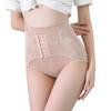 Women's Tummy-Control Briefs: Breathable Mid-Rise Slimming, Buttock-Lifting, Waist-Cinching, Button-Fastening Shaping Knickers