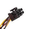 10PCS 2 IDE Dual 4pin Molex IDE Male To 6 Pin Female PCI-E Y Molex IDE Power Cable Adapter Connector for Video Card Dropship