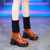 Waterproof Platform Thick-soled Knee Boots for Women Wear 2025 Fashion Autumn and Winter New High-heeled Thick-heeled Elastic Socks Boots