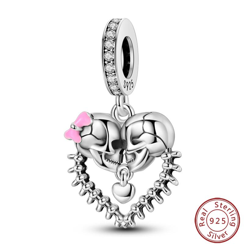 Copper Sincere Emotions Multiple Styles Heart-Shaped Romantic Charms Beads 3Mm Diy Fine Jewelry Making