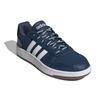 Adidas Neo Hoops 2.0 Round Toe Lace-Up Synthetic Leather Low-Top Retro Basketball Shoes Unisex Sneaker Blue White FY8631