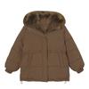 Detachable Large Fur Collar Down Quilted Jacket Women's New Winter Quilted Coat Thickens Waist Fur Pie Overcome