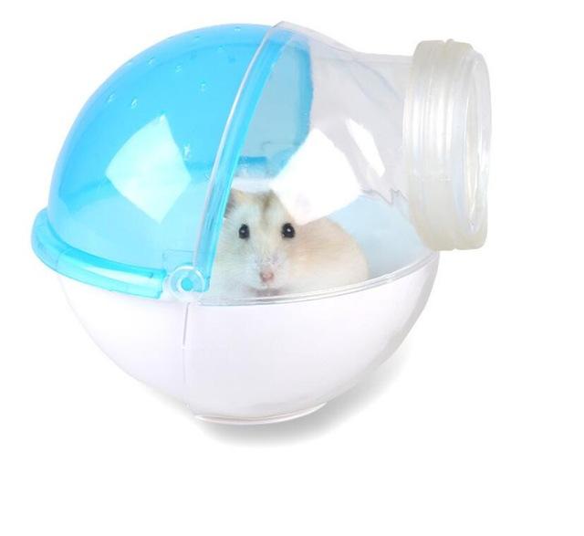 

Hamster Guinea pig Bathroom Ball Shape Small Pet Toilet Bathtub Rat Mouse Activity Room Pet Bath Tub Hamster Supplies синий