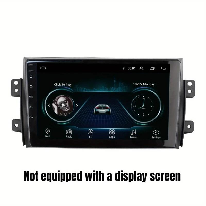 For SUZUKI SX4 2006-2014 Black 9Inch ABS Car Center Console Frame Trim Cover Interior Decor
