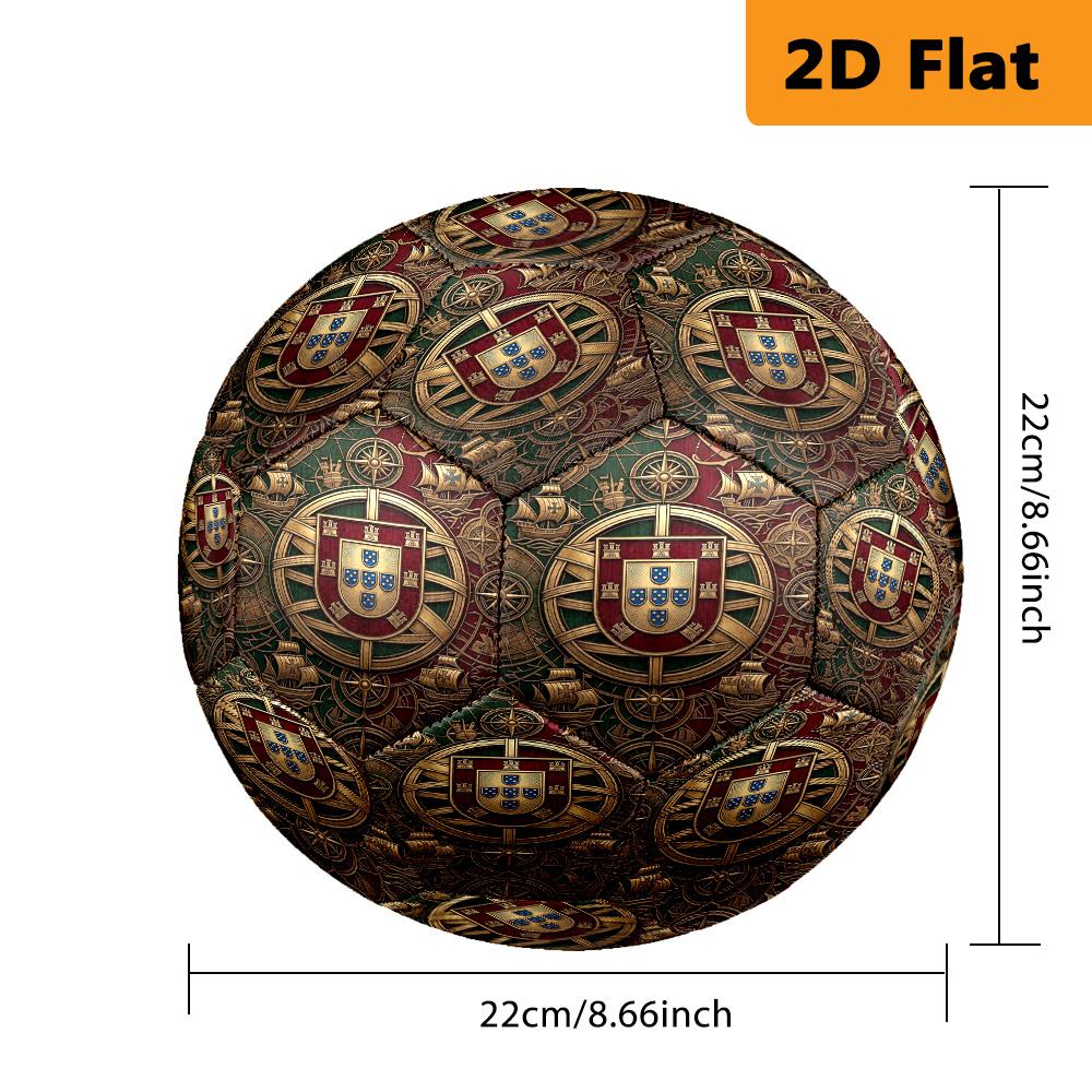 Maritime Heritage Royal Emblem Soccer Ball Suitable for Both Training and Competition Wear-resistant and Slip-resistant High Elasticity