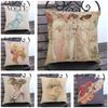 Oil Painting Beautiful Woman Print Cushion Cover Decorative Pillowcase Chair Safe Car Pillow Cover Home Living Textile BZ164