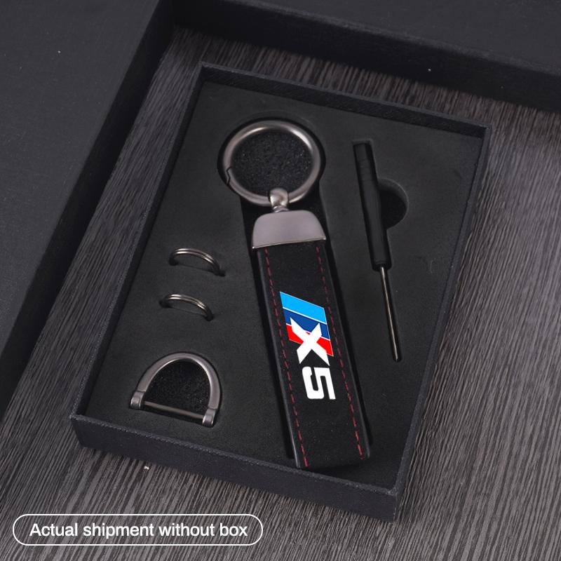 M Sport Styling Leather Car Emblem Keychain Accessories for Bmw M Performance G30 G32 3 4 5 7 M3 M4 M5 X1 X3 X5 X6 X4 X7 E61 E60 kycp51