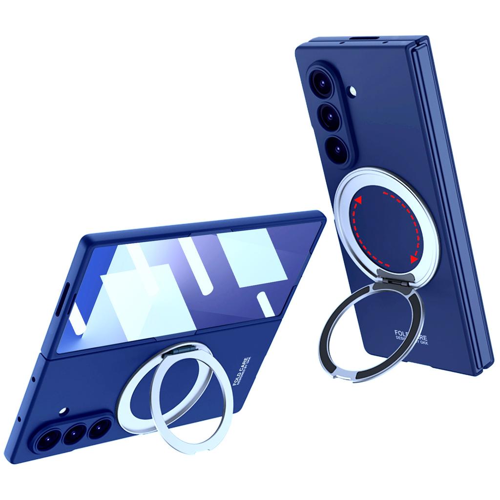 Applicable to Samsung ZFold7/6 mobile phone case 5/4 external 360 rotating bracket magnetic wireless charging ultra-thin protective case