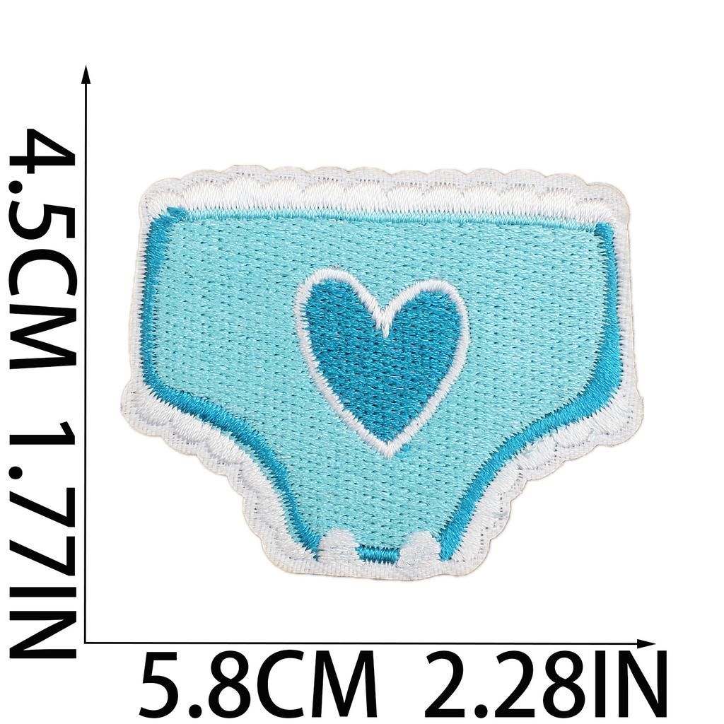 Female Treasure Toy Deer Decorative Embroidery Cloth Sticker Cartoon Bear Patch Sticker Saliva Pocket Milk Bottle Computer Embroidery Label Ironing