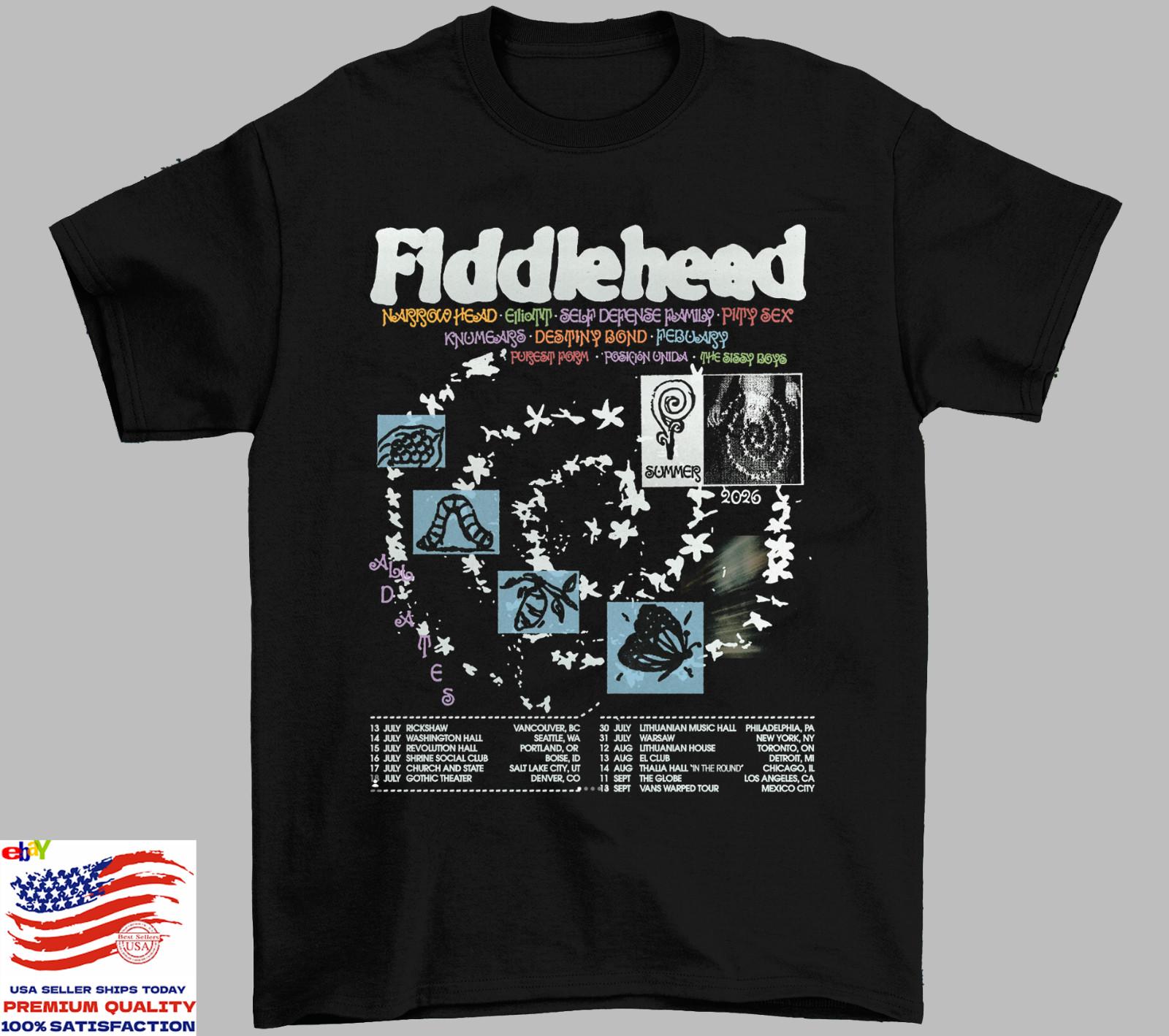Fiddlehead Band Summer Tour T Shirt Full Size S-5XL M
