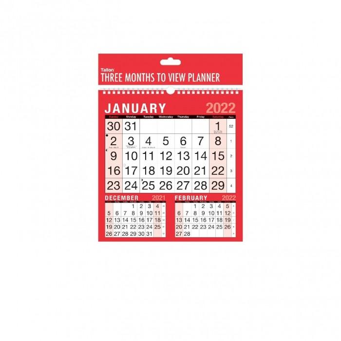 Tallon Calendario de pared 2022 (Paquete de 12)
