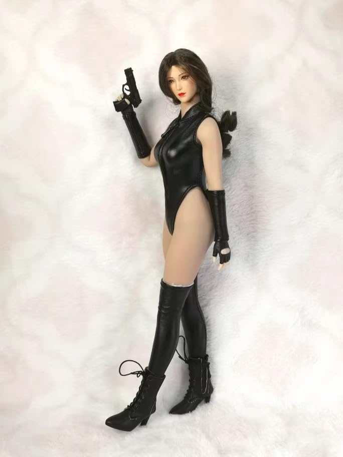 Scale Costume Scale Figure Clothes Female Sexy Leather Special Attack Force Suit Not 1/6 1/6 Suit, (Body, Head, Shoes, Etc. Included)
