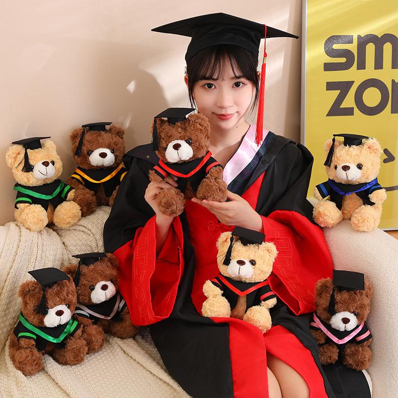 2025 Graduation Bear Plush Toy Doctor Bear Doll Degree Bear Doll Graduation Souvenir