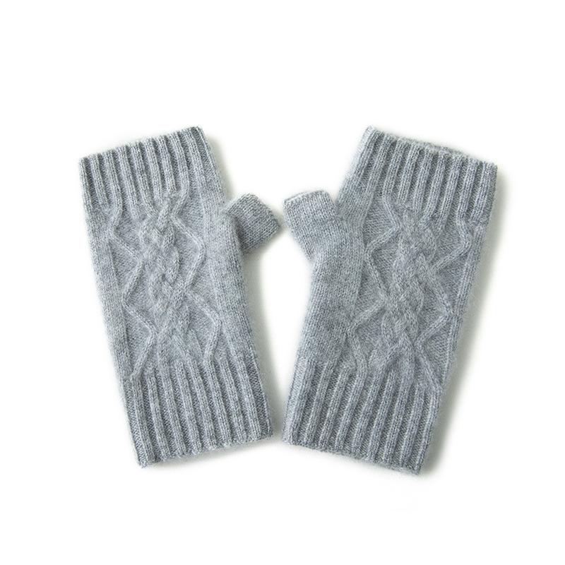 

New Autumn and Winter Thickened Warm Gloves for Men and Women Playing with Mobile Phones and Driving Students Outdoor Knitted Gloves One Size
