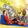 Triangle Cushion Beach Mat PVC Flocking Inflatable Beach Chair Cushion Foldable Beach Cushion Mat