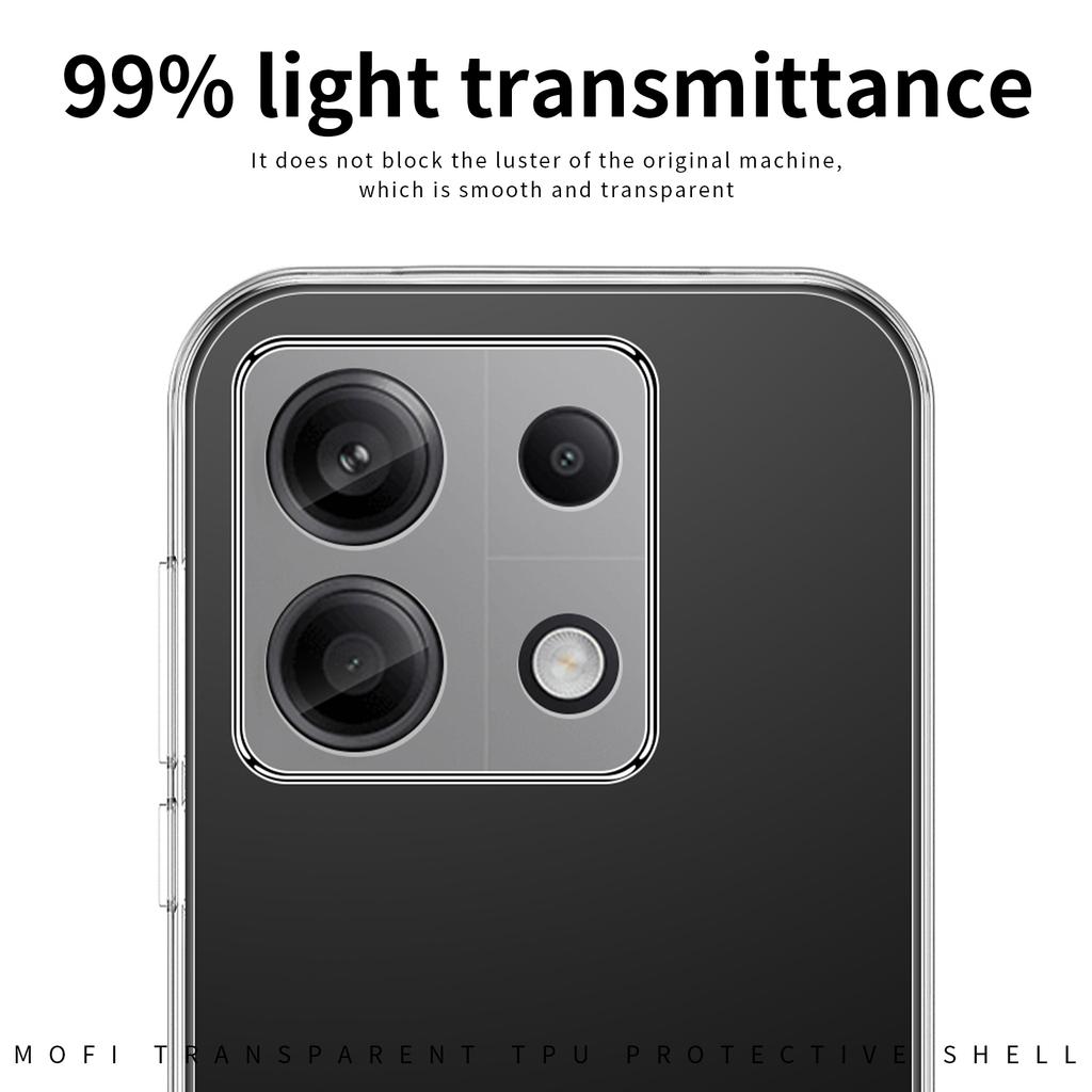 MOFI For Xiaomi Redmi Note 13 Pro 4G/Poco M6 Pro 4G Phone Case Flexible Scratch Resistant TPU Cover