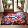 Bayern Munich Design Crystal Velvet Rug Soft Decorative Mat for Bedroom Entrance
