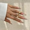 Personalized Irregular Water Drop Open Ring for Women Fashion Punk Geometry Gold Color Finger Ring 2026 Trend Girl Party Jewelry