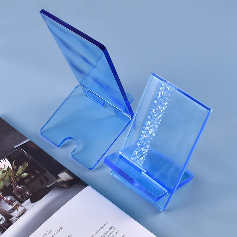 Handmade Mobile Phone Stand Silicone Mould Detachable Tablet Holder Epoxy Mold Shiny Phone Holder Crystal Resin Mold