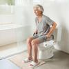 Raised Toilet Seat with Arms, 136.1 kg Load Capacity, 127 mm Lift Height, Widened Commode Elevated Toilet Seat Riser with Padded Handles for Seniors,